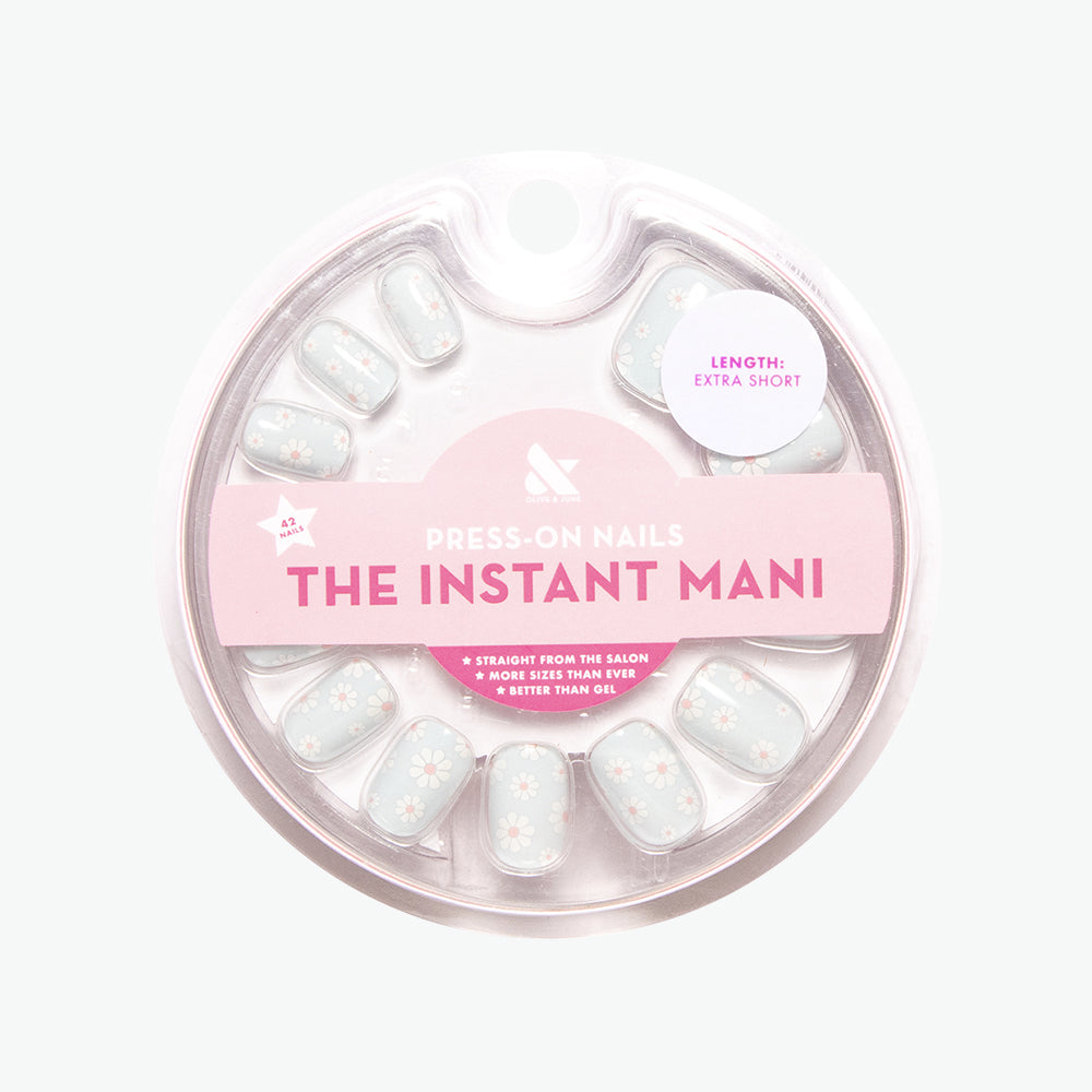 Angelfish Flower Shower - Press-On | Extra Short | Squoval - Part of Set、mySite、solidvoid