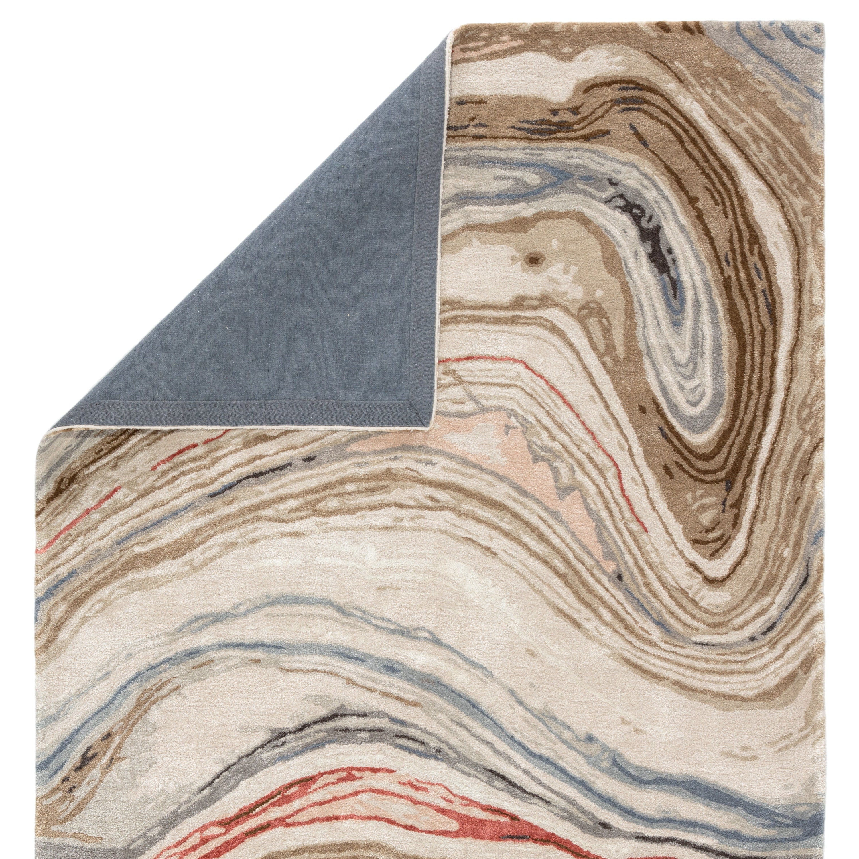 Atha Handmade Abstract Brown Red Area Rug、mySite、gigharbornorthrealestate