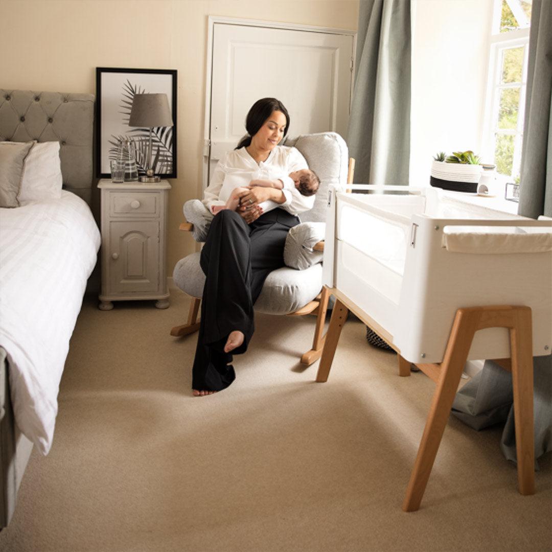  Gaia Hera Bedside Crib² - Scandi White/Natural、mySite、merchandisen