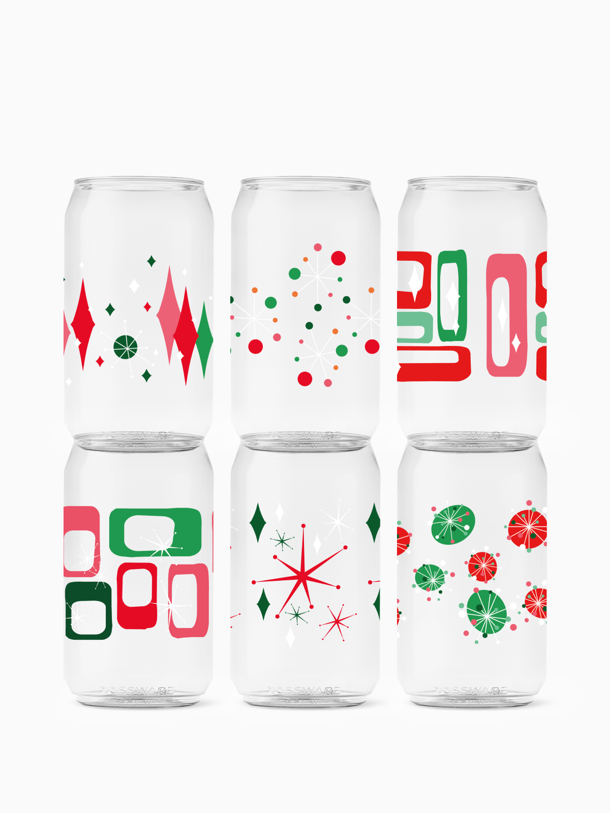 Retro Festive Pattern - POP 12oz Can、mySite、camillekostekn
