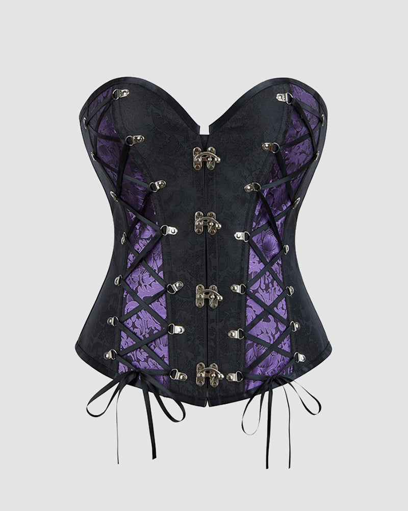 1980s 12 Boned Cotton Gothic Corset、mySite、bengalsvssteelers