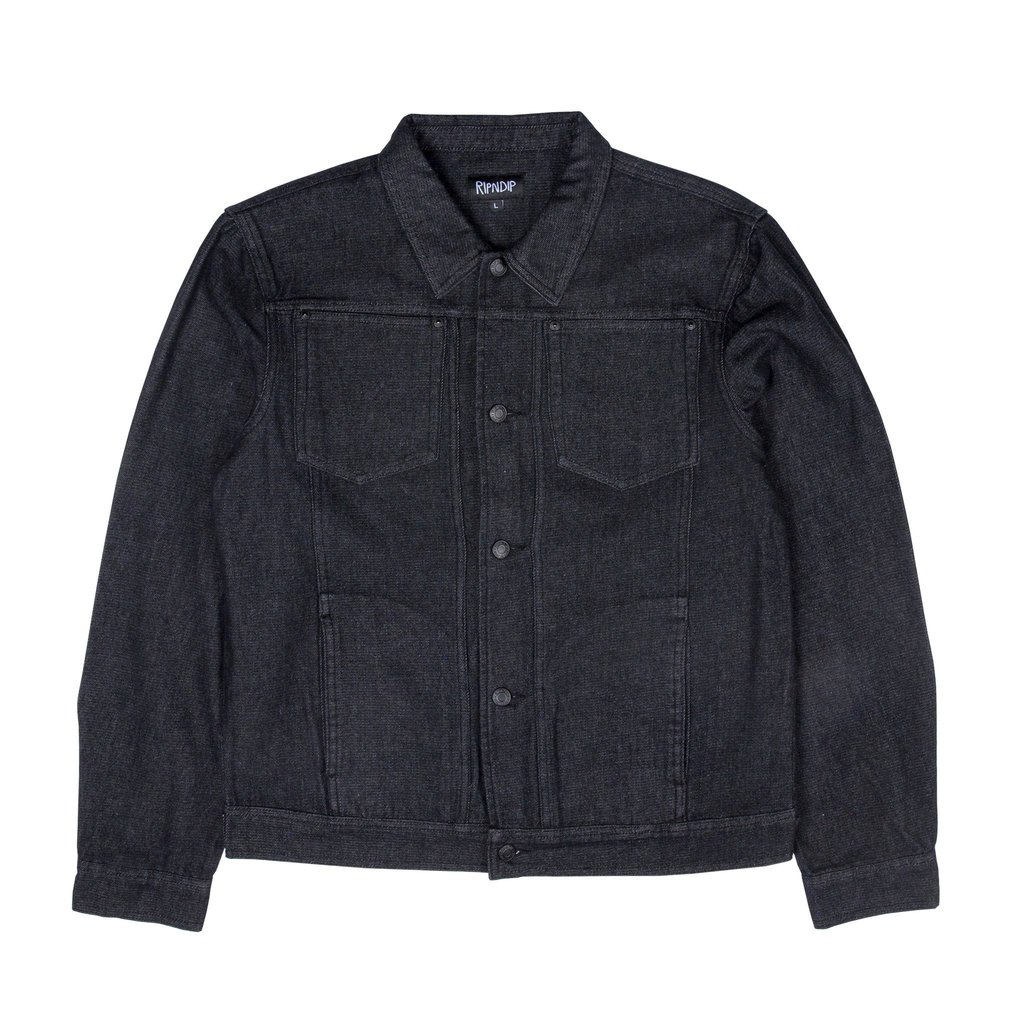  Eat Me Denim Jacket (Black)、mySite、merchandisen