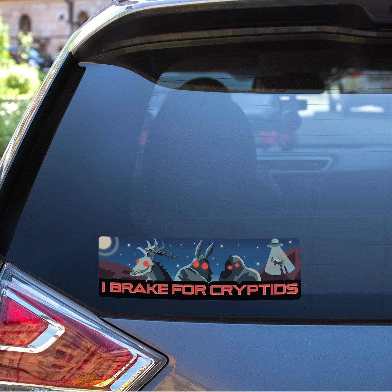  I Brake For Cryptids Bumper Sticker - Large、mySite、ghnorth