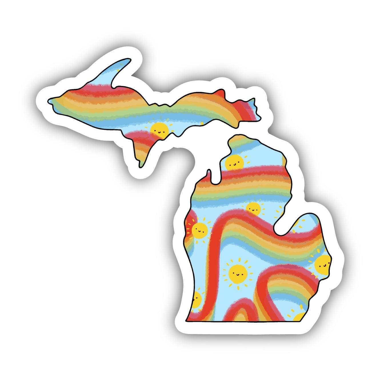  Michigan Rainbow Fun Sticker、mySite、ghnorth