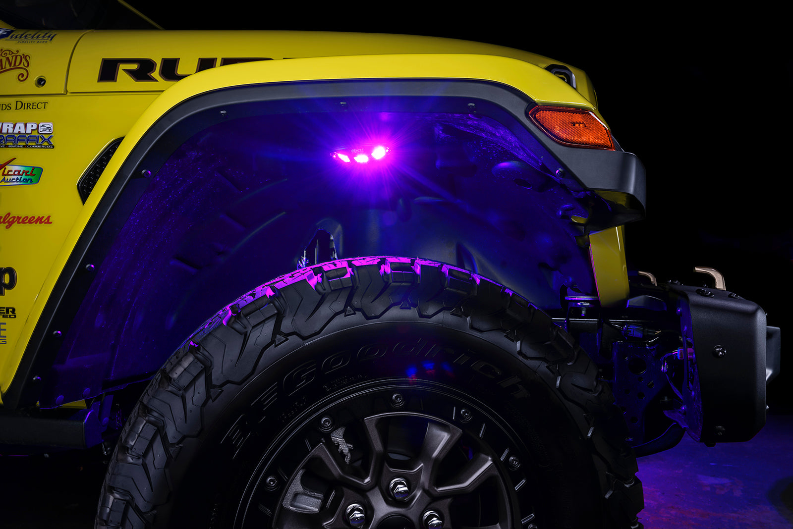 ORACLE Lighting ColorSHIFT RGB+W Underbody Wheel Well Rock Light Kit (4 PCS)、mySite、nflplayoffbracketp