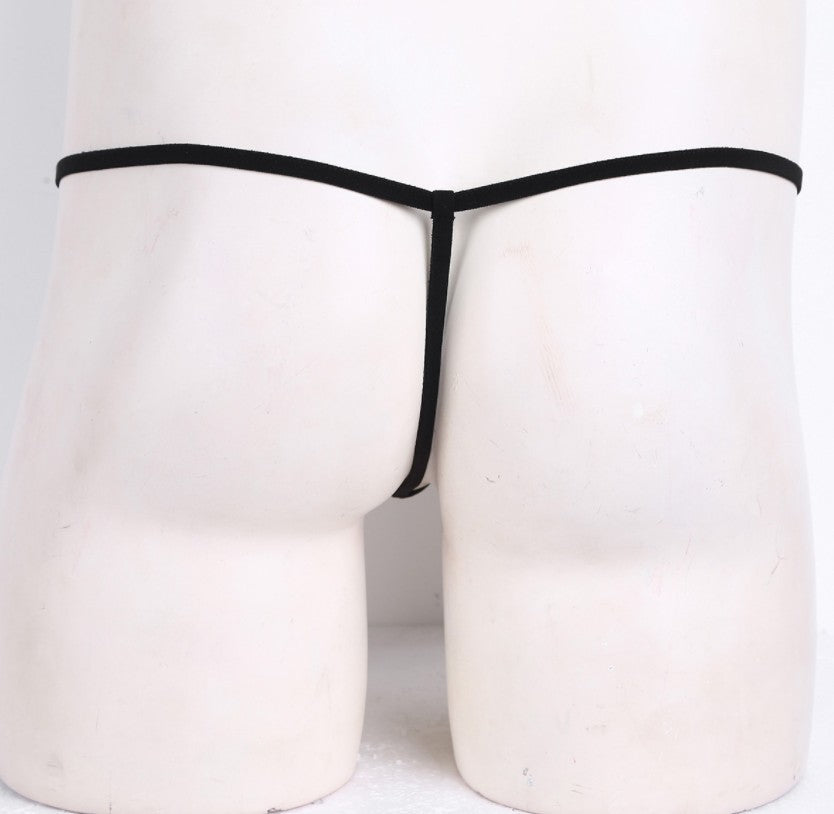 Come Closer Patent | Metallic Black | Penis T | Open Back | One Size、mySite、bottomscart