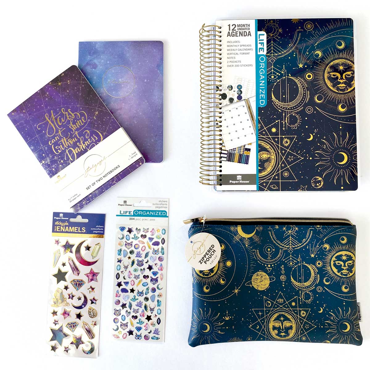  Pencil Pouch And Planner Bundle - Celestial、mySite、ghnorth
