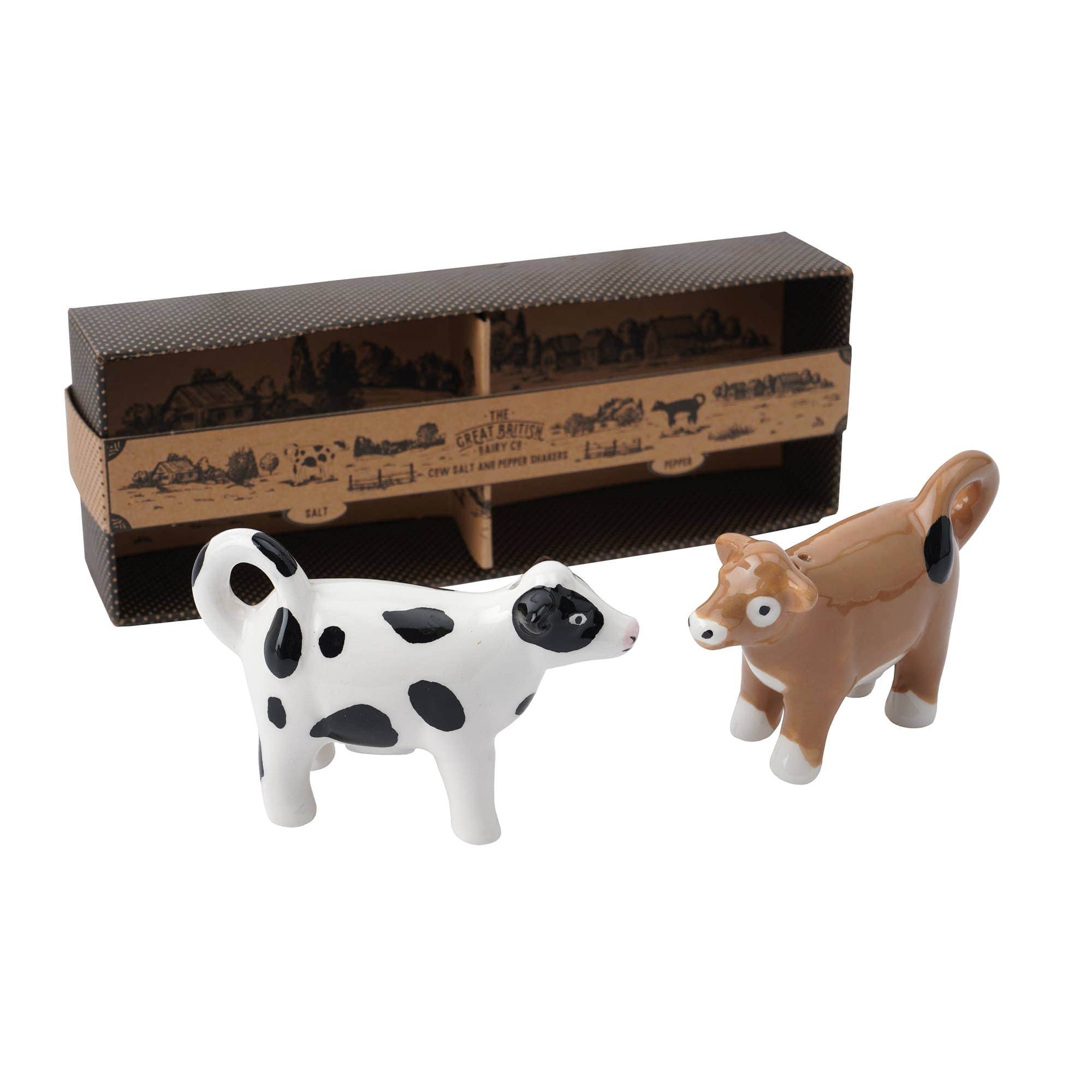 Great British Dairy Co. Cow Salt & Pepper Shakers、mySite、g9winljtr