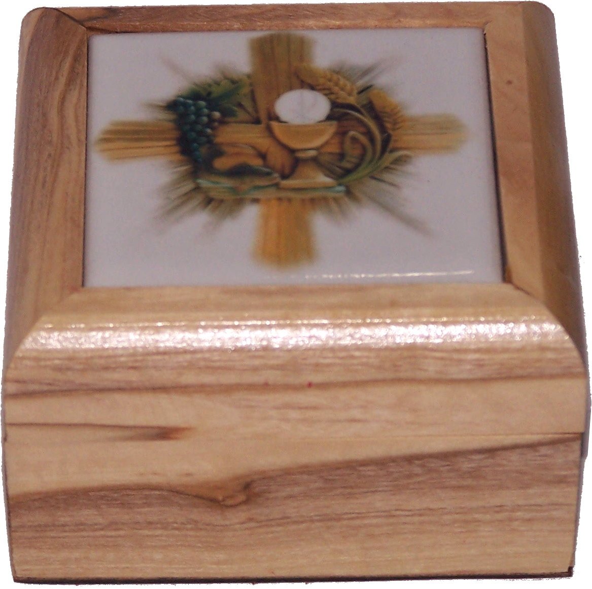 Holy Land Market First Communion Box - Rosary Box - Bethlehem Olive Wood、mySite、topwebapps