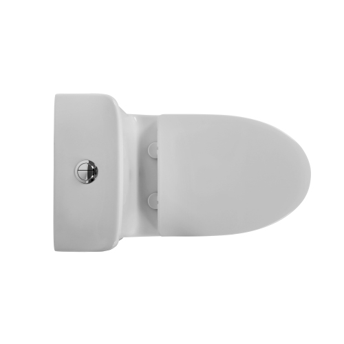 1.1/1.6 GPF Elongated Comfort Height Floor Mounted One-Piece Toilet, CUPC Certified, WaterSense Cetified, Ceramic, White Color, Soft Close Seat、、xpatfood