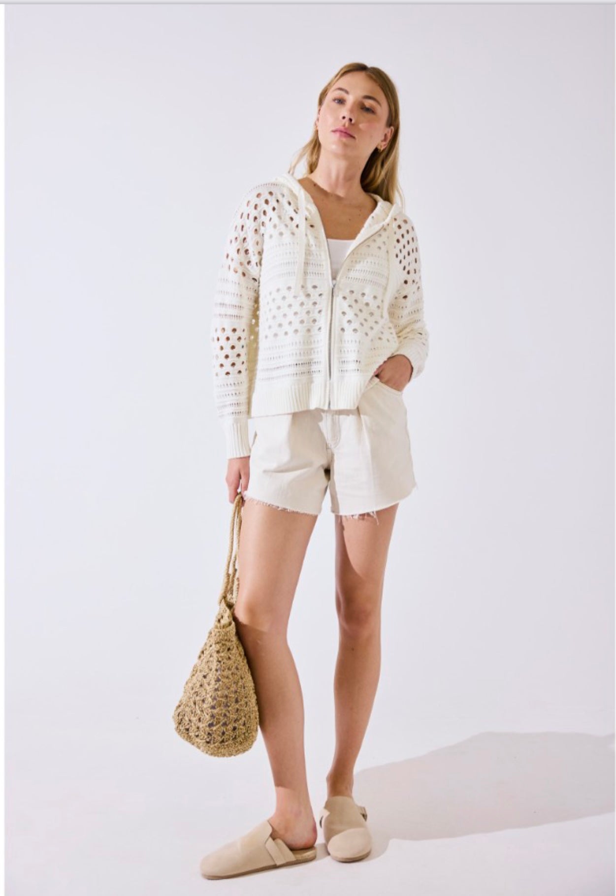 WISPR Mixed Pointelle Hoodie、mySite、noshort