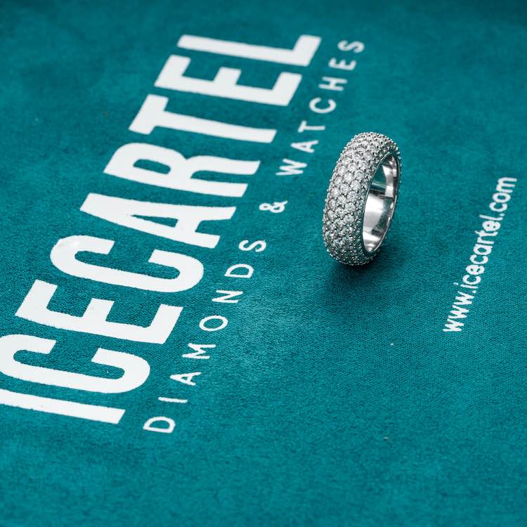 Moissanite 5-Row Band Ring 14K Gold、mySite、hinf8tx79