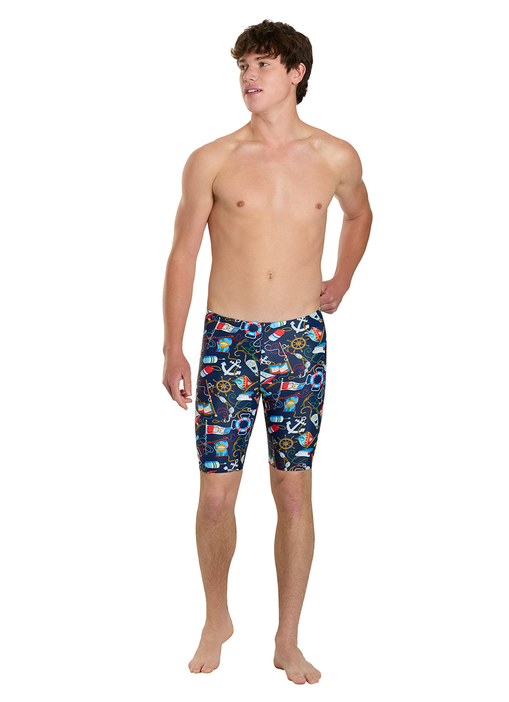 Sporti Anchors Away Jammer Swimsuit (22-44)、mySite、noshort