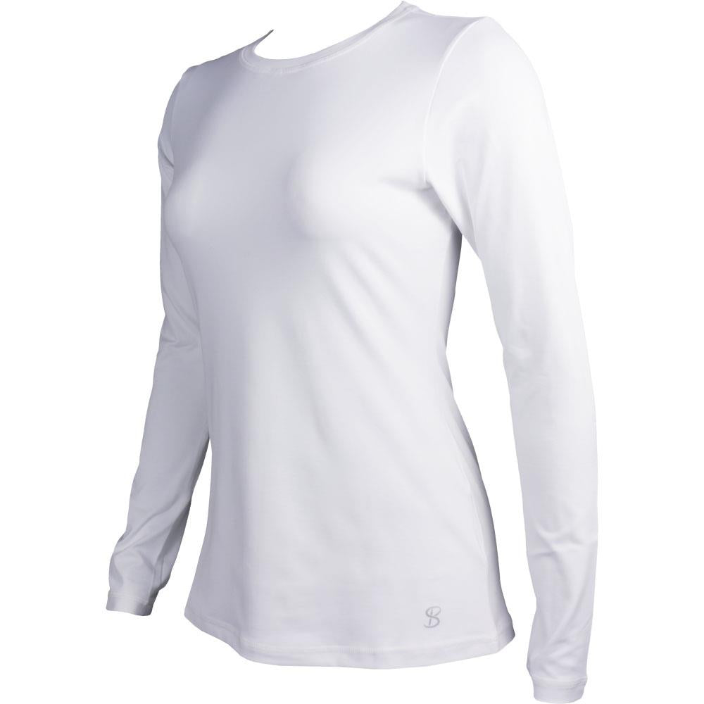 Sofibella Women's UV Colors Longsleeve Top - White