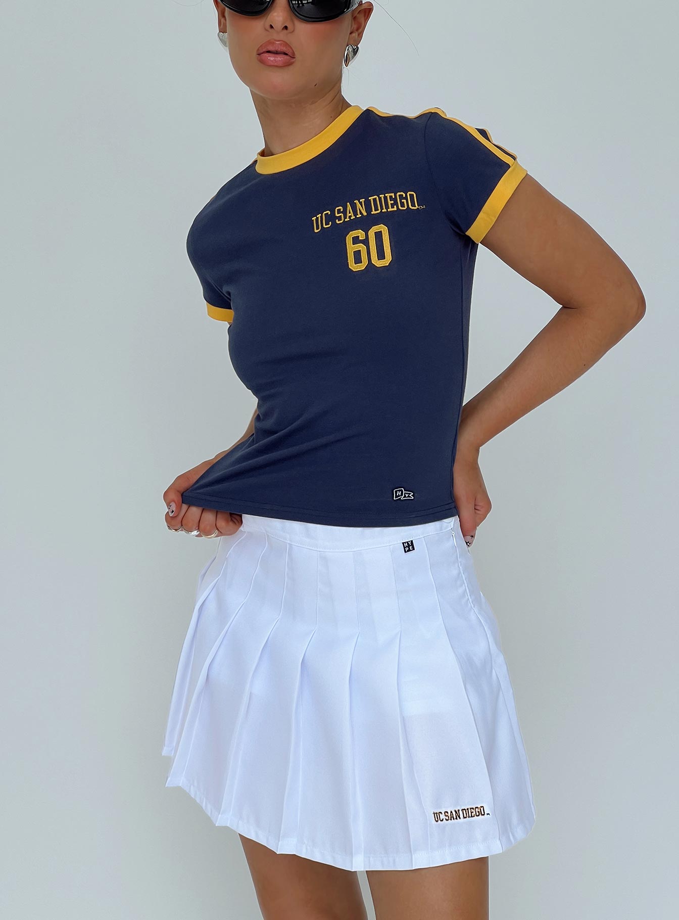 UCSD Tennis Skort White、mySite、solidvoid