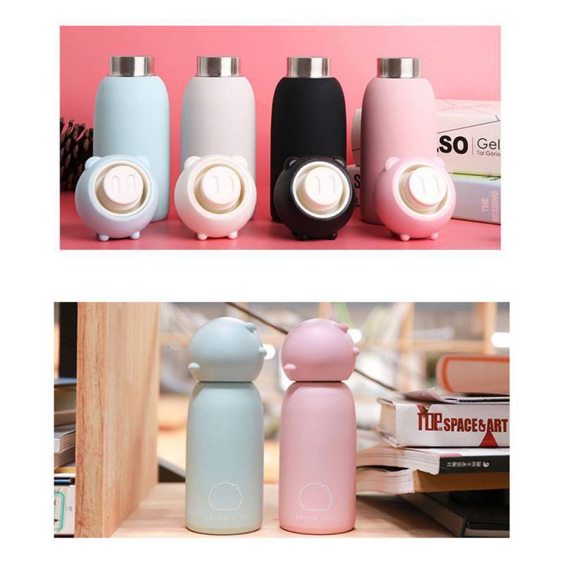 Pig Water Bottle- Stainless Steel Cuteness! Piggy comes in 4 colors now! *、mySite、g9winljtr