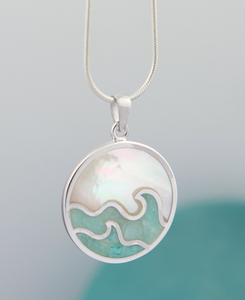 Go With the Flow Sterling Amazonite Pendant、mySite、topwebapps