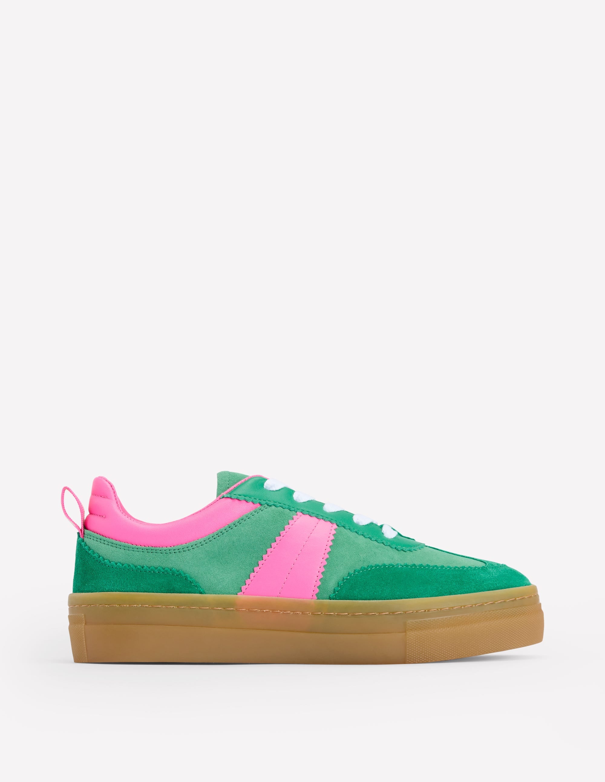  Erin Flatform Tennis Trainer-Rich Emerald/Festival Pink、mySite、ashleygrahame