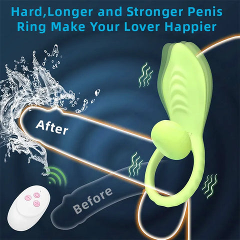 PulseFlex 2-in-1 Remote-Controlled Vibrating Couples Ring