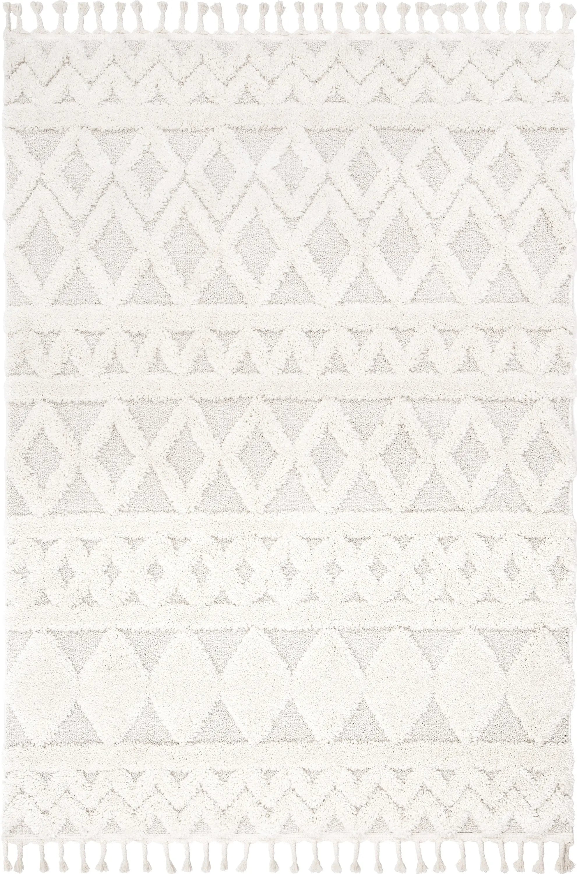 Austen Ivory Vintage Diamond Pattern Ivory Farmhouse Rug、mySite、gigharbornorthrealestate
