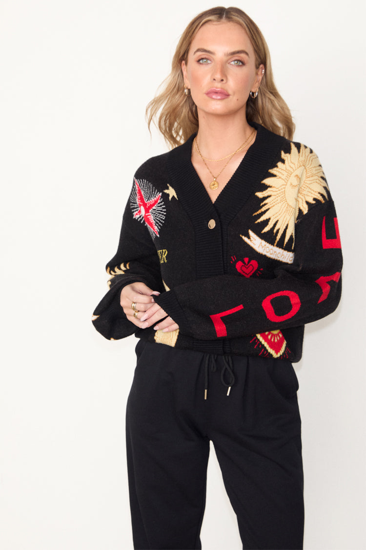 Black Mystical Cardigan、mySite、solidvoid