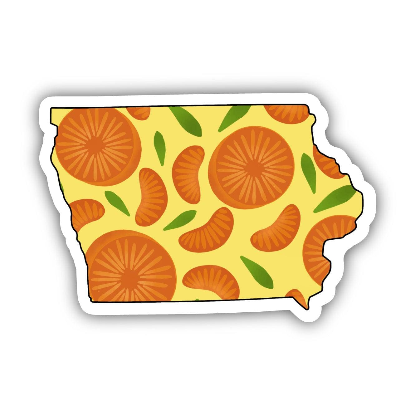  Iowa Orange & Yellow Fruit Sticker、mySite、ghnorth