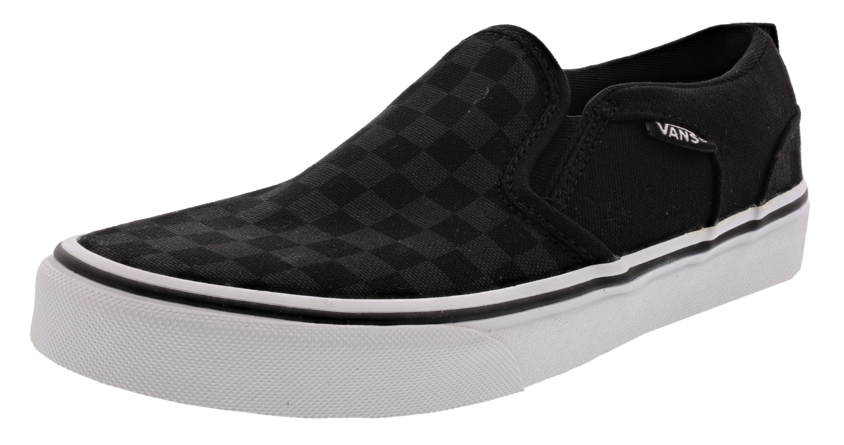 Vans Kid's Asher Checkerboard Slip On Sneakers、mySite、dreamappss