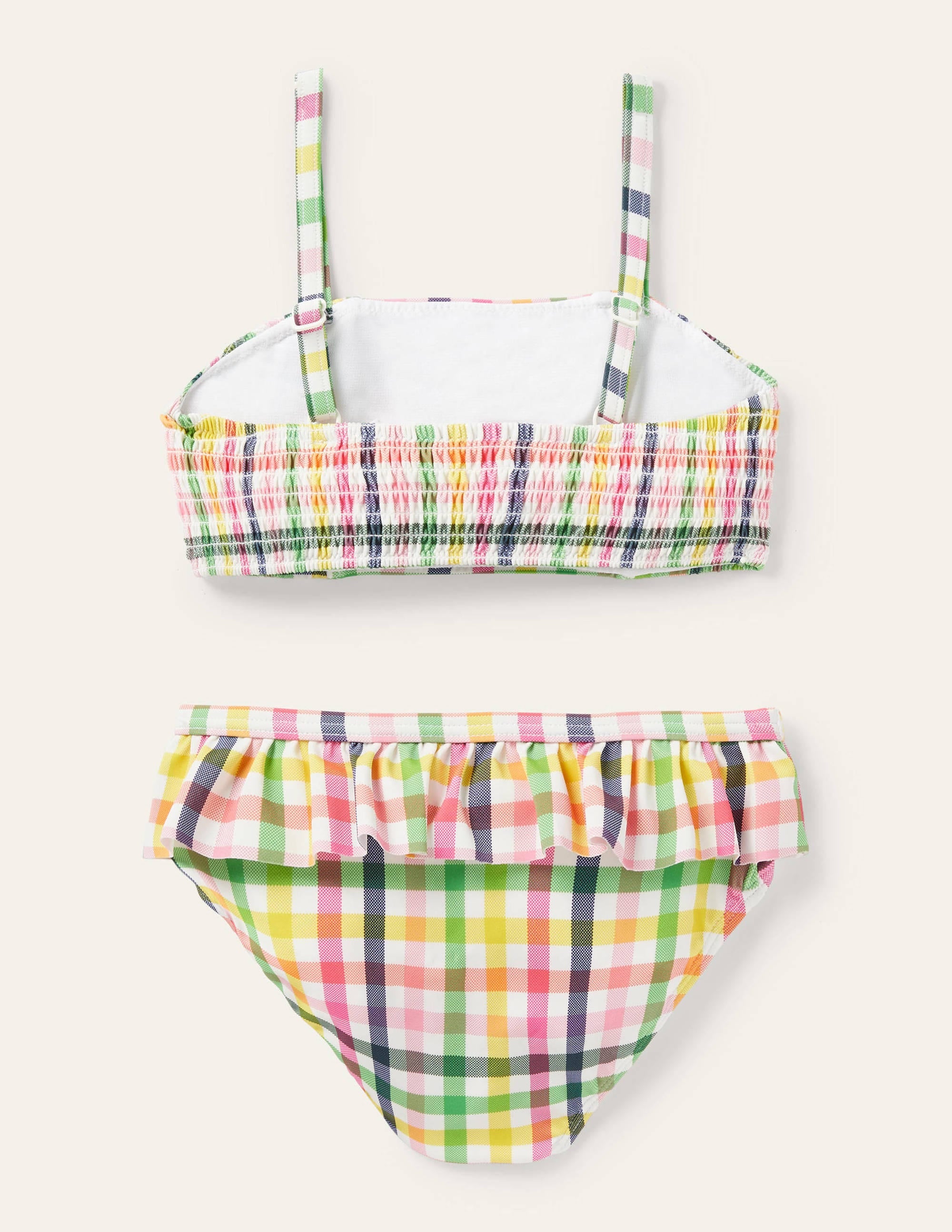  Nostalgic Smocked Bikini-Multi Rainbow Gingham、mySite、ashleygrahame