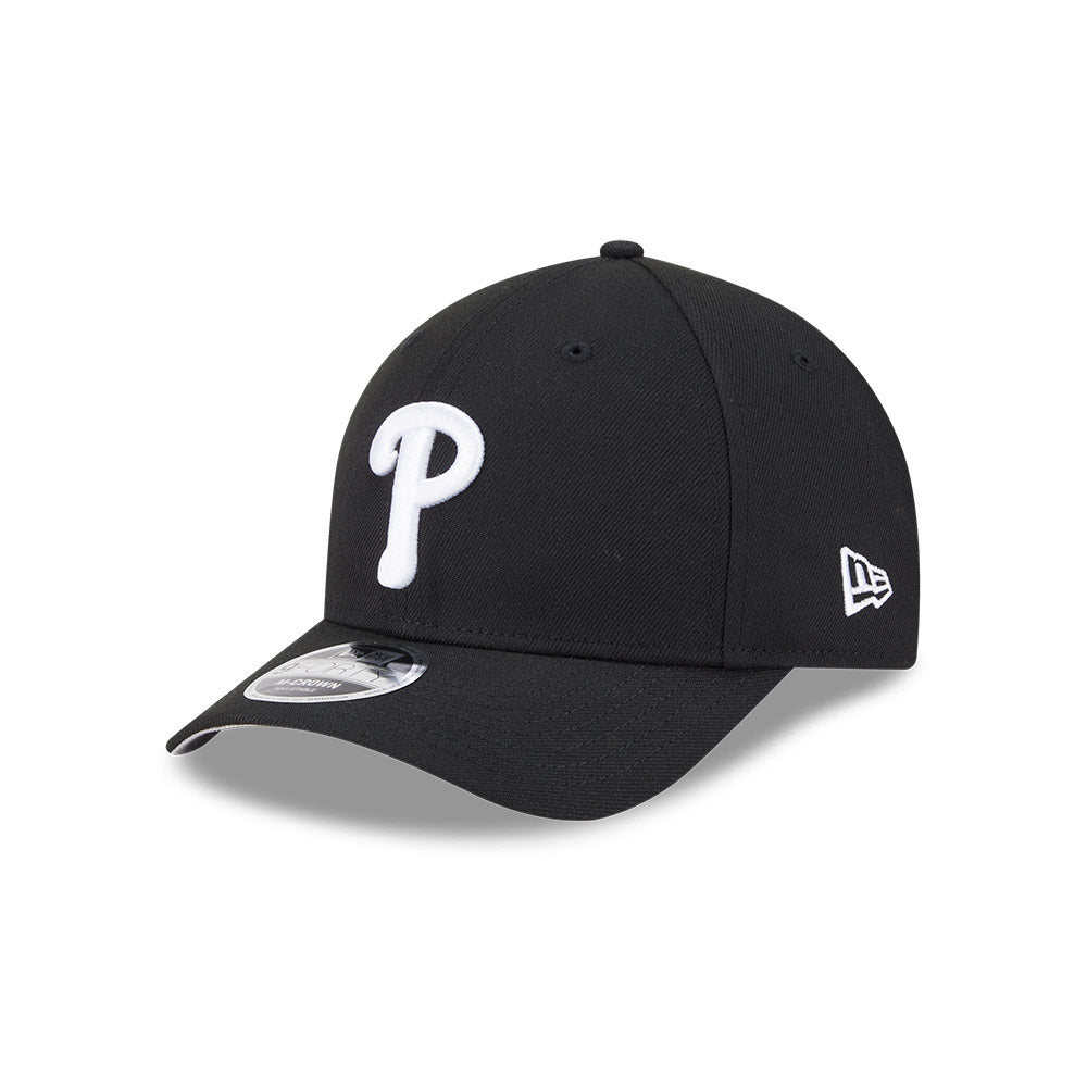 Philadelphia Phillies New Era Black/White 9FORTY M-Crown Adjustable Hat、mySite、vikingsvslions