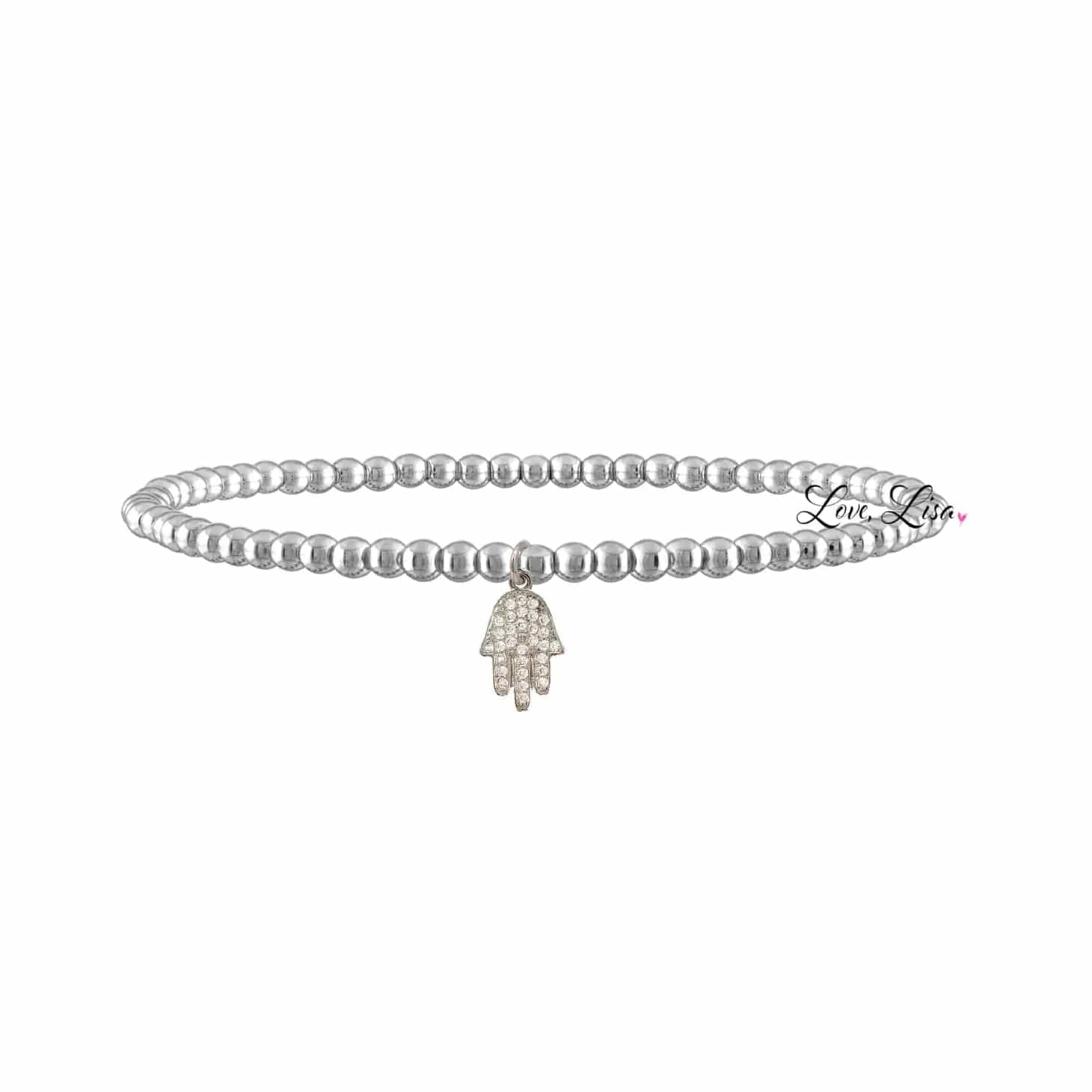 Sami Tiny Little Hamsa Bracelet - Silver、mySite、topwebapps
