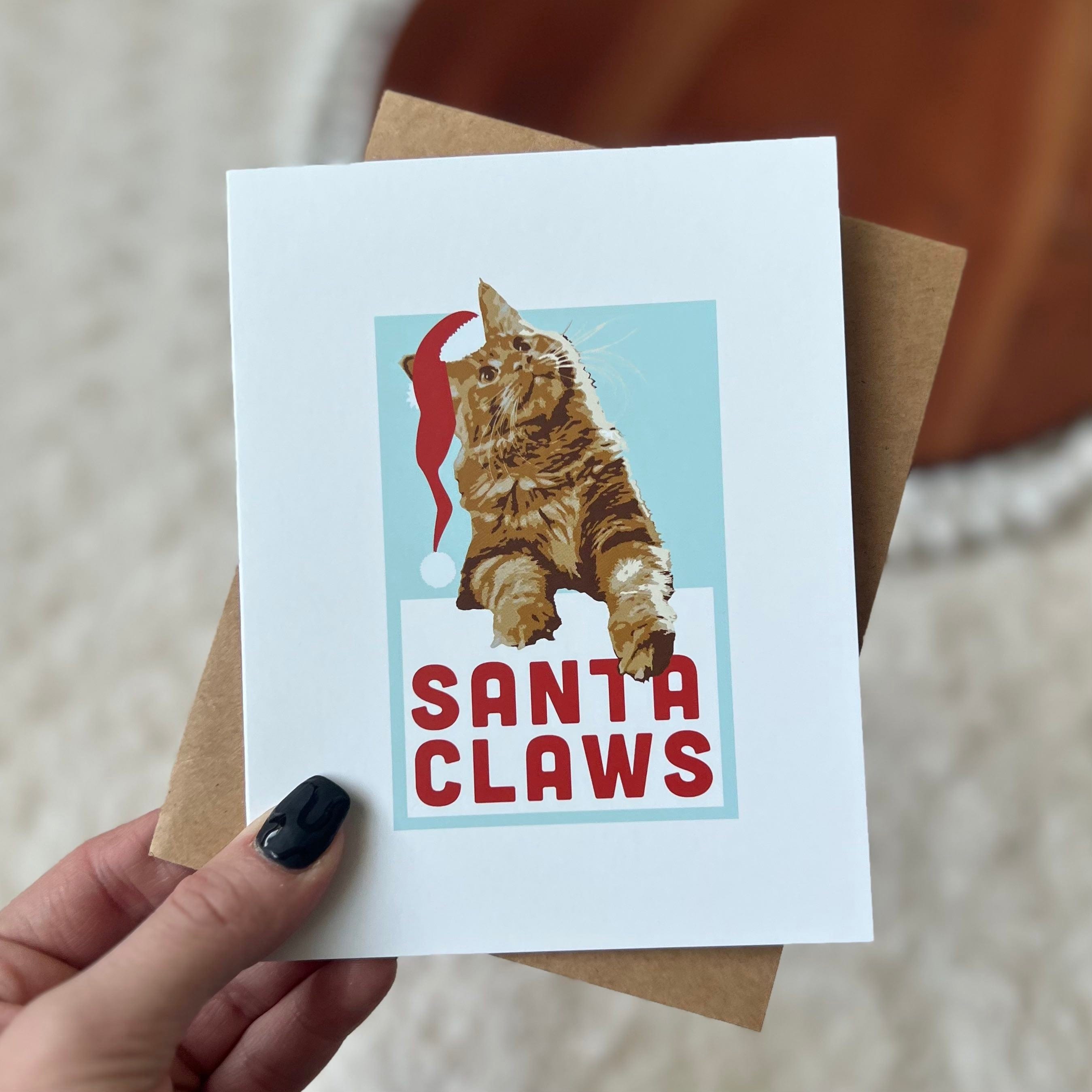  Santa Claws Holiday Greeting Card、mySite、ghnorth