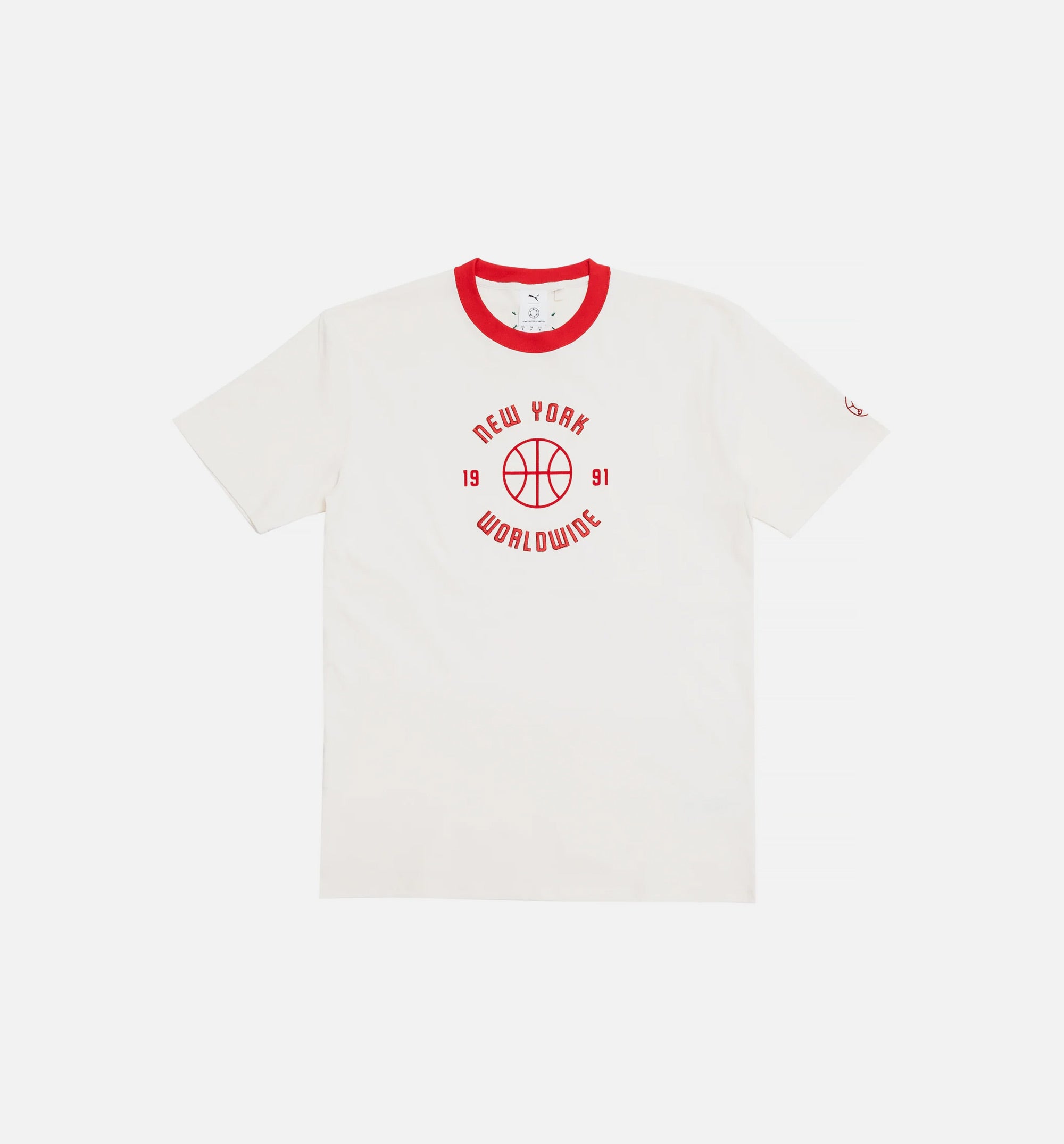 Rhuigi Graphic Mens Short Sleeve Shirt - White/Red、mySite、dreamappss