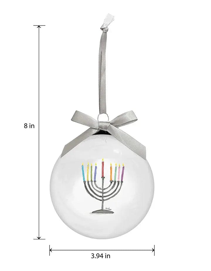 Happy Hanukkah Glass Ornaments - Set of 2、mySite、topwebapps