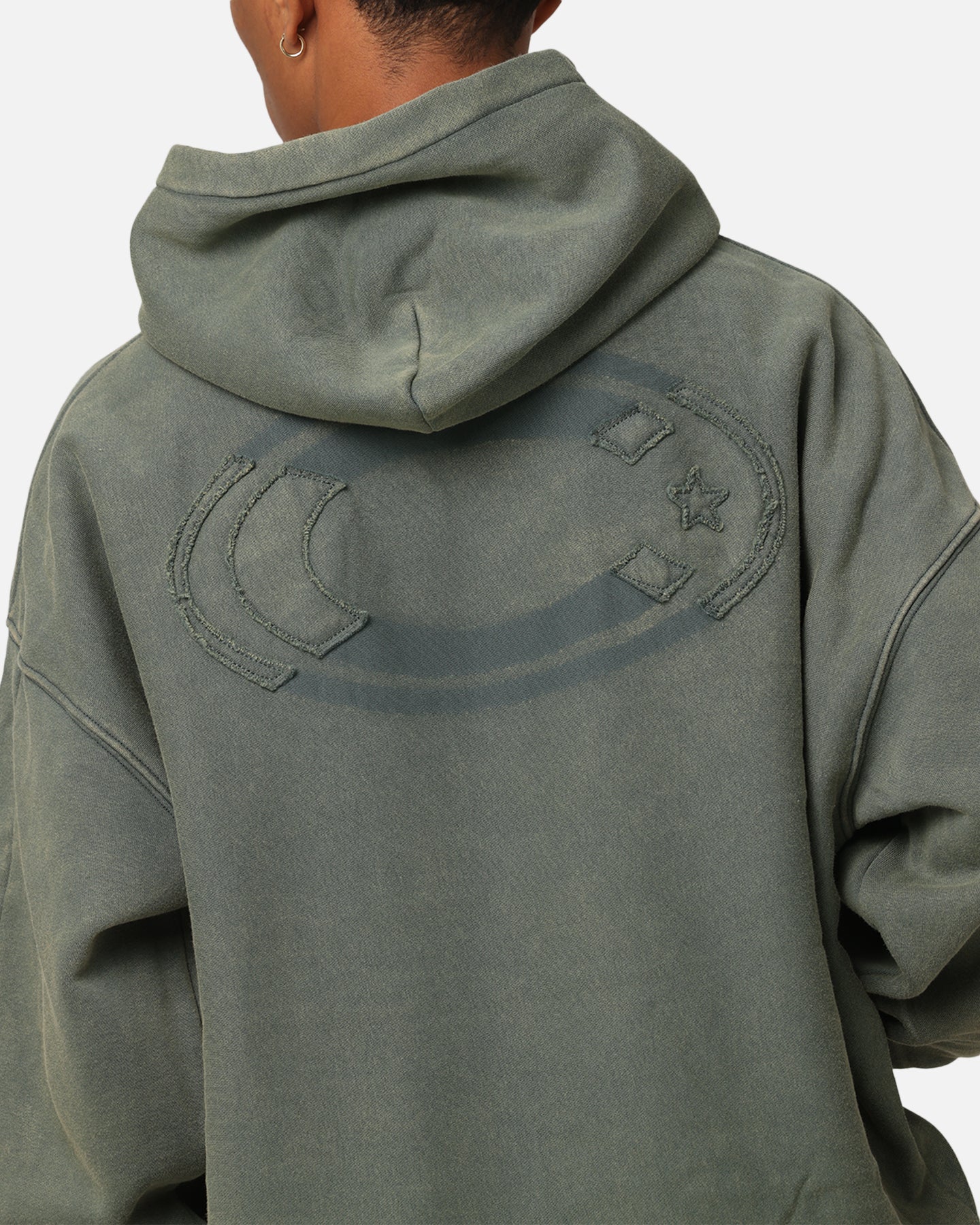 Carre Con-Star Hoodie Rinsed Moss Green、mySite、zt4zffjzw