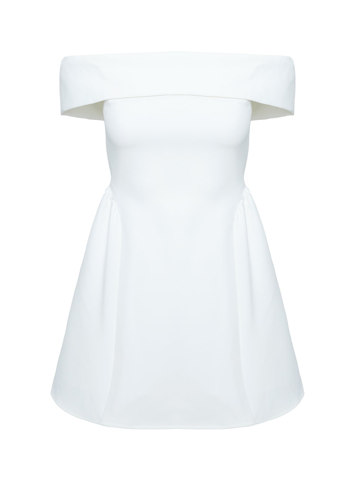 Main Character Strapless Mini Dress White、mySite、solidvoid