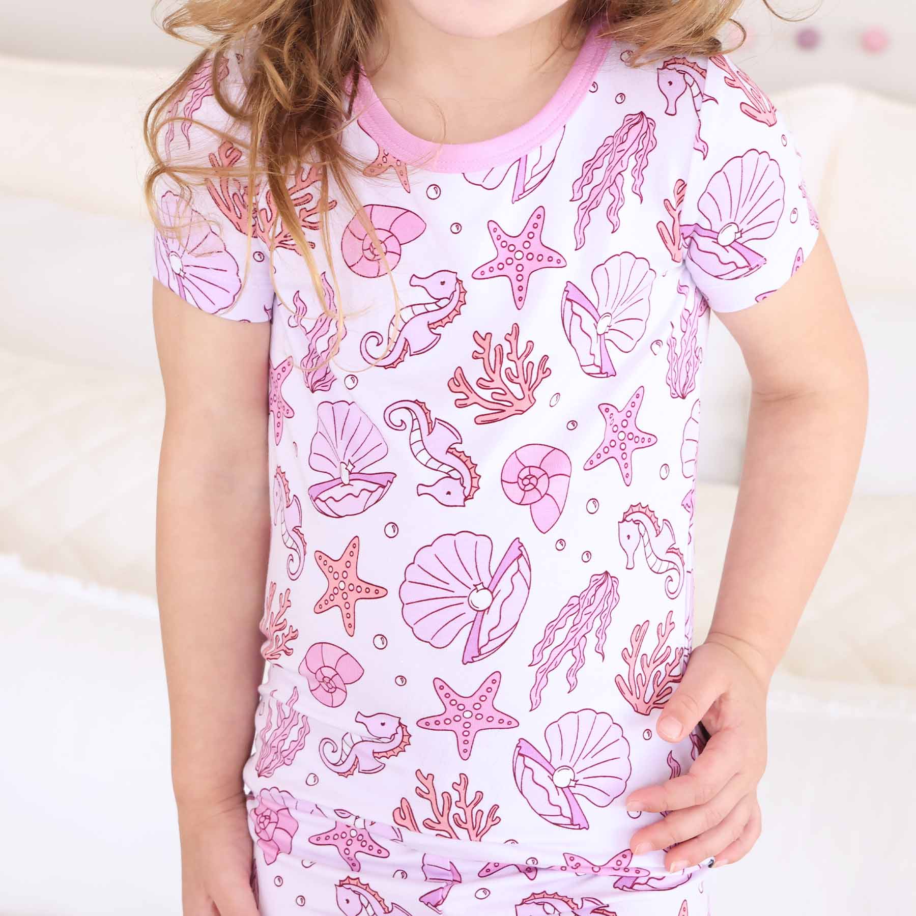  Two Piece Short Pajama Set | Tiny Tides Pink、mySite、layawaytickets