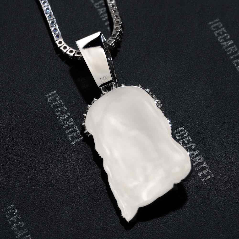 Solid Back Jesus Pendant 14K Gold、mySite、hinf8tx79