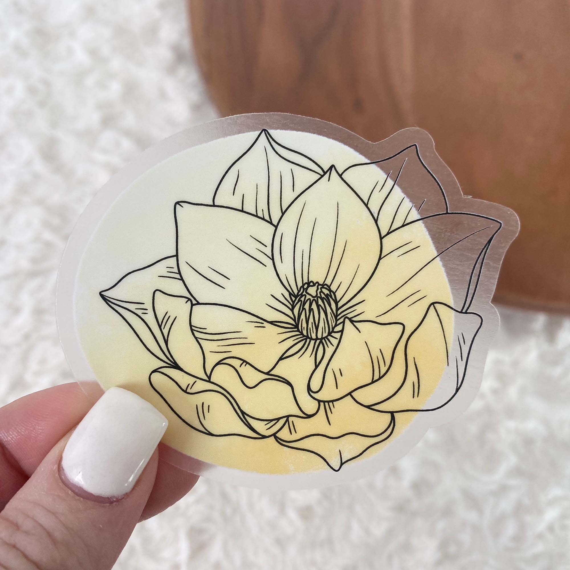  Ranunculus Abstract - Clear Sticker、mySite、elrpsem3k