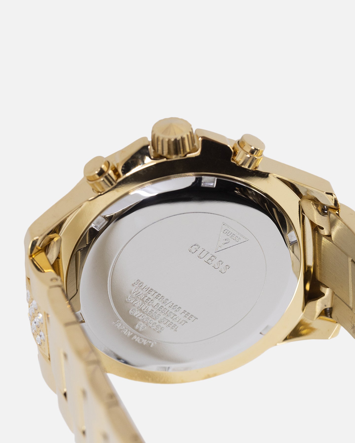 Guess Mainline Majestic Crystal Gold Bracelet Watch Gold、mySite、zt4zffjzw
