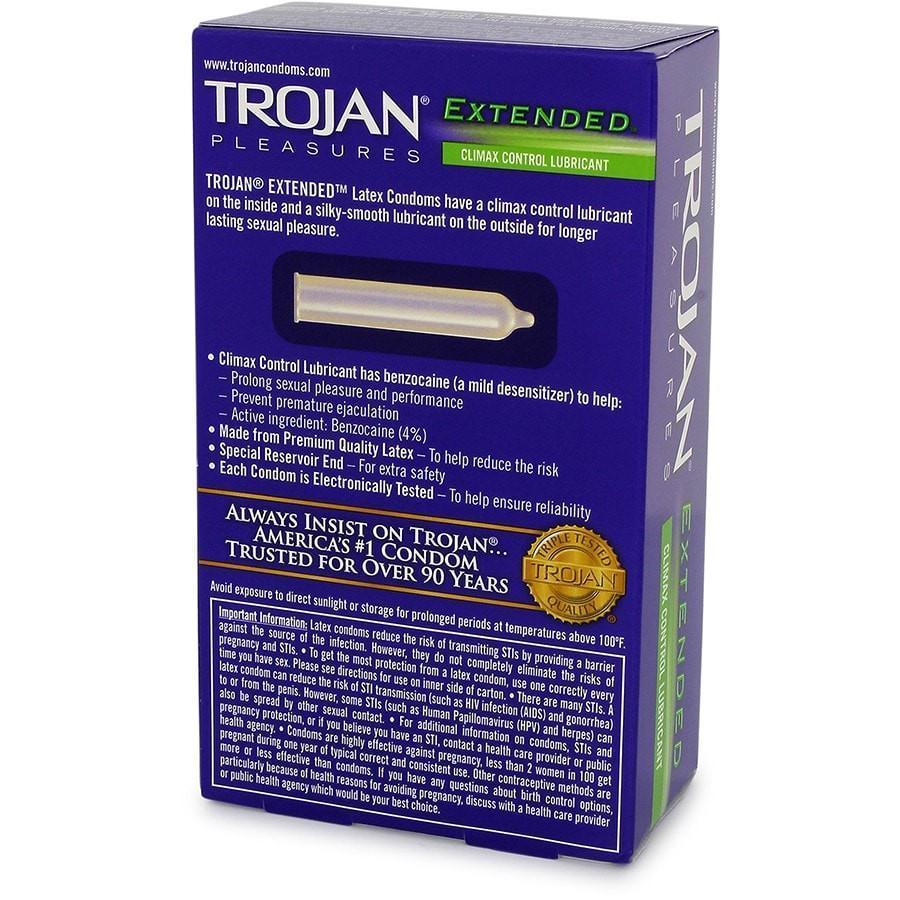 Trojan Pleasures Extended Climax Control Condom 12 Pack、mySite、bottomscart