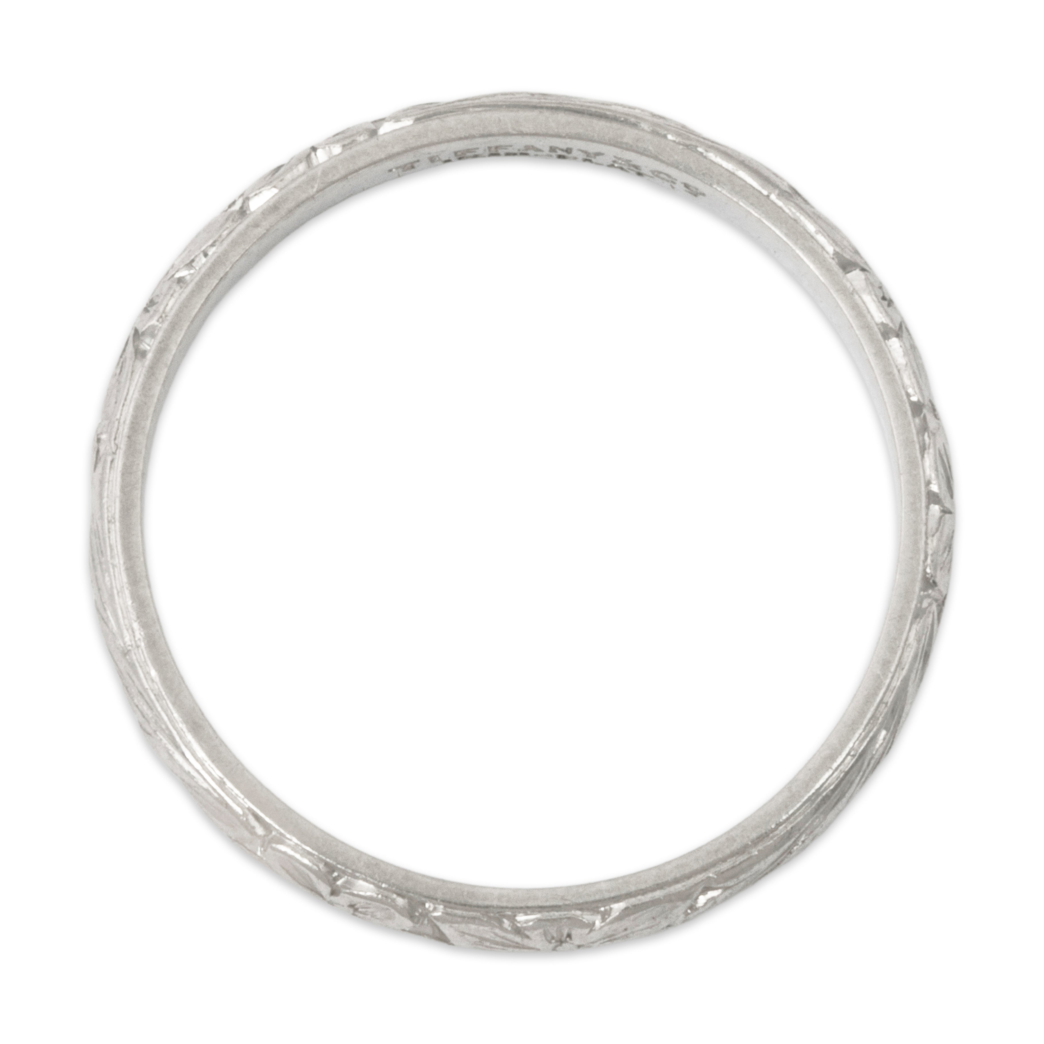 Antique Tiffany & Co. Platinum Wonderful Blossom Band Ring 5.75、mySite、hinf8tx79