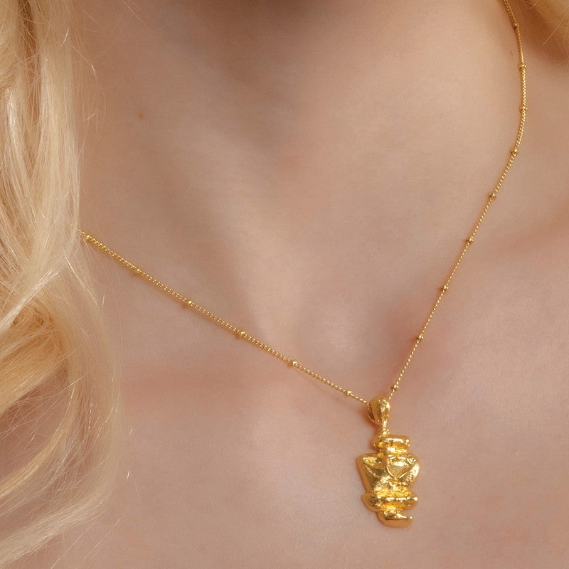 Patrimony Totem Necklace | 14K Gold Plated、mySite、camillekostekn