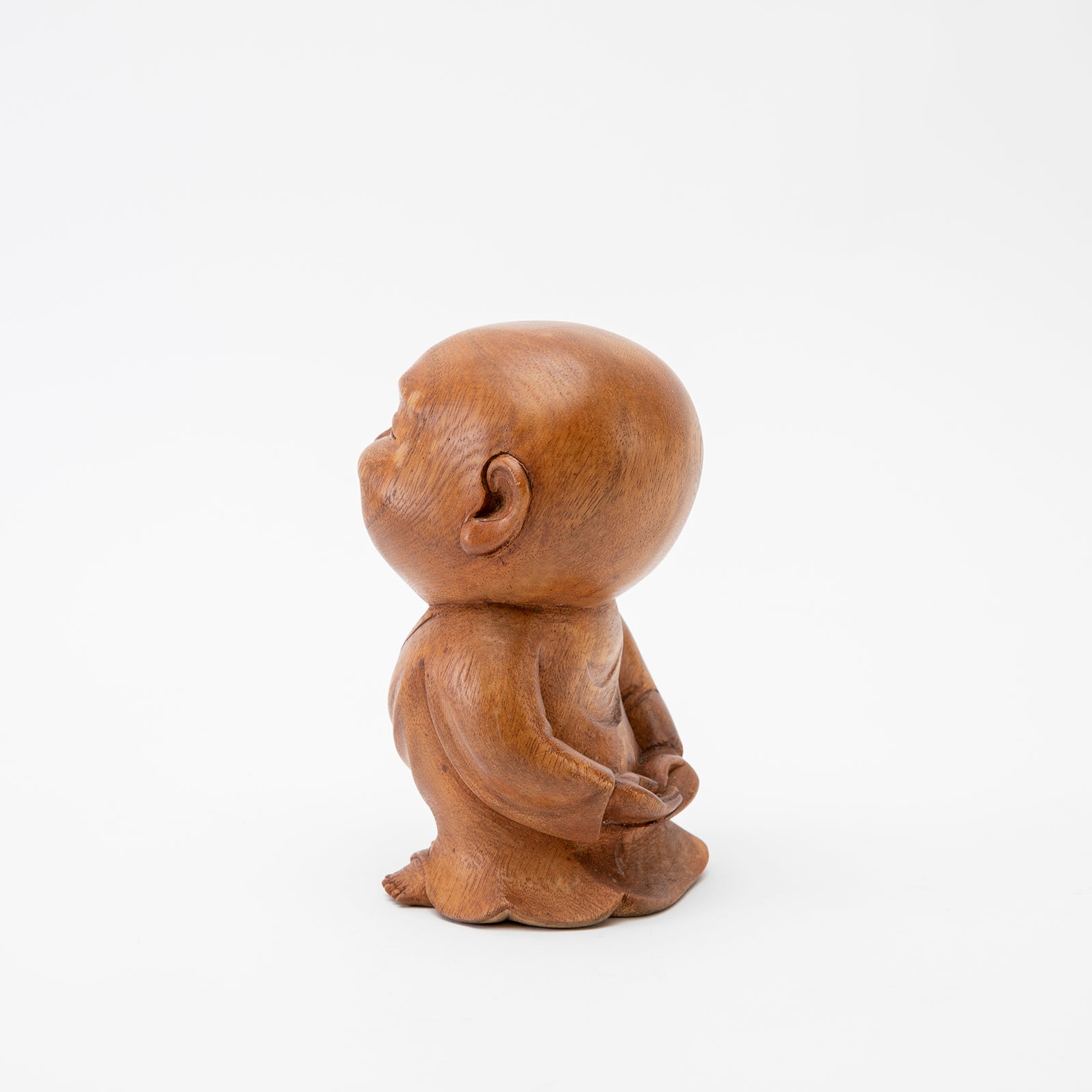 Wooden Happy Monk Statue、mySite、topwebapps