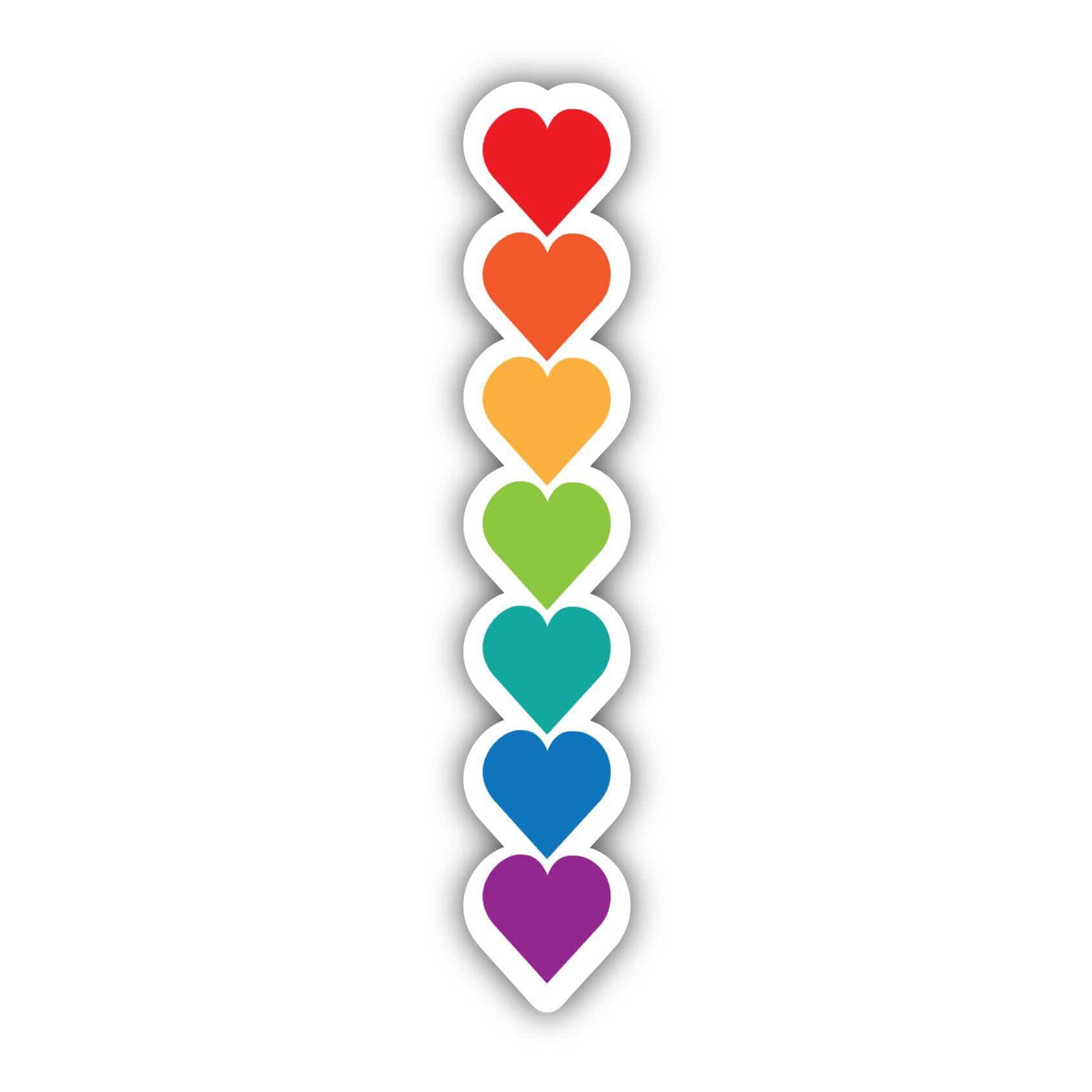  Rainbow Hearts Sticker、mySite、elrpsem3k