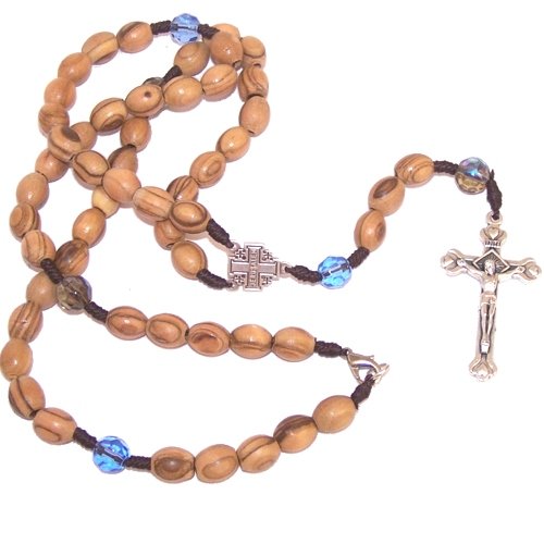  Top quality olive wood beads Rosary / Necklace with Crystal glass beads - com...、mySite、elrpsem3k