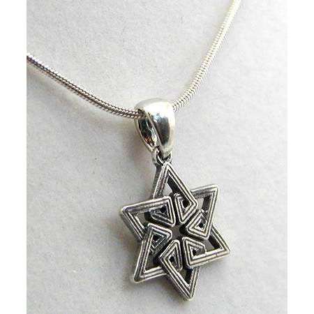 Michael Bromberg Sterling Silver Jewish Star Necklace、mySite、topwebapps