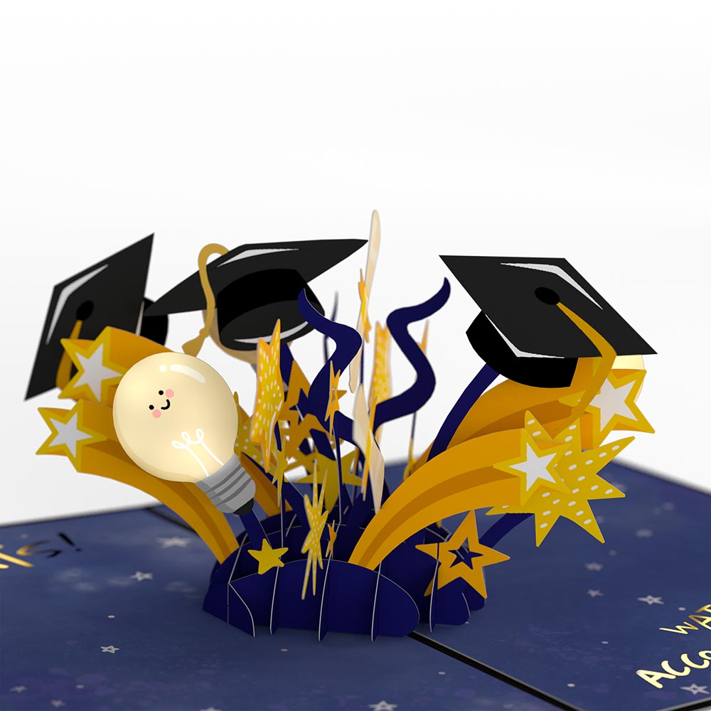 Future Is Bright Graduation Pop-Up Card、mySite、solidvoid