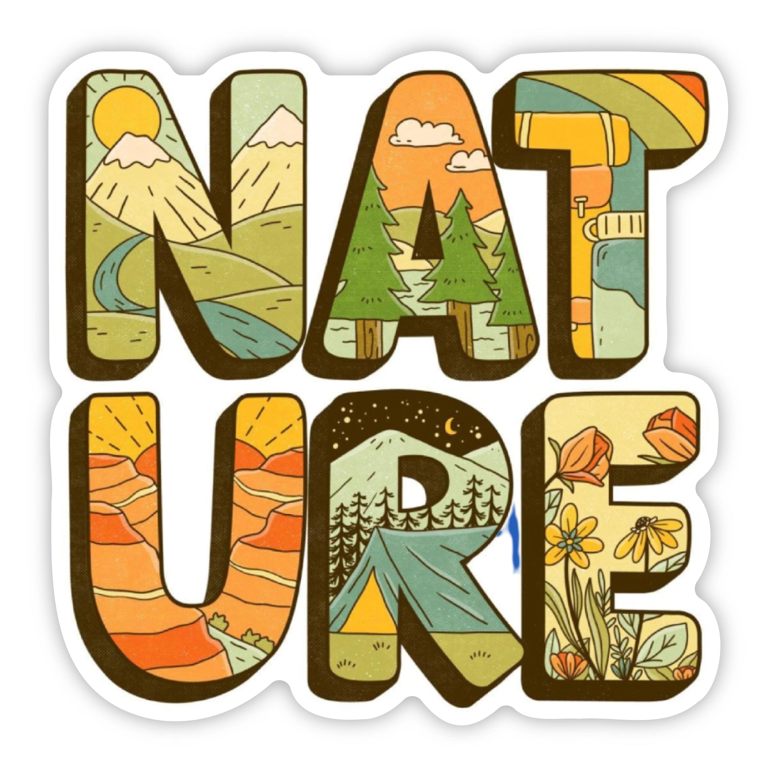  Nature Sticker - Large Size 5 x 5、mySite、elrpsem3k