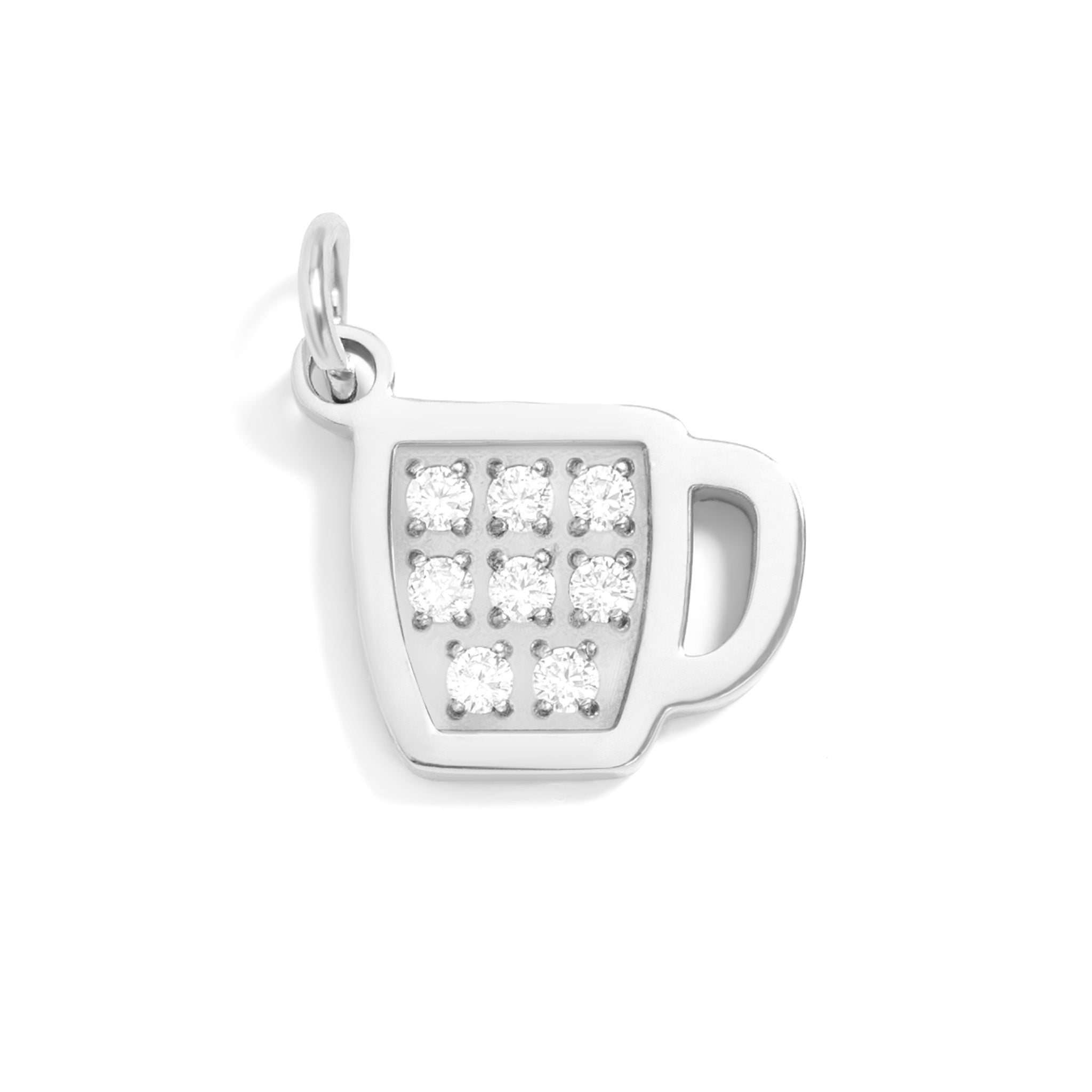 18K Gold PVD Stainless Steel Coffee Cup Charm / PDL0284、mySite、dreamappss