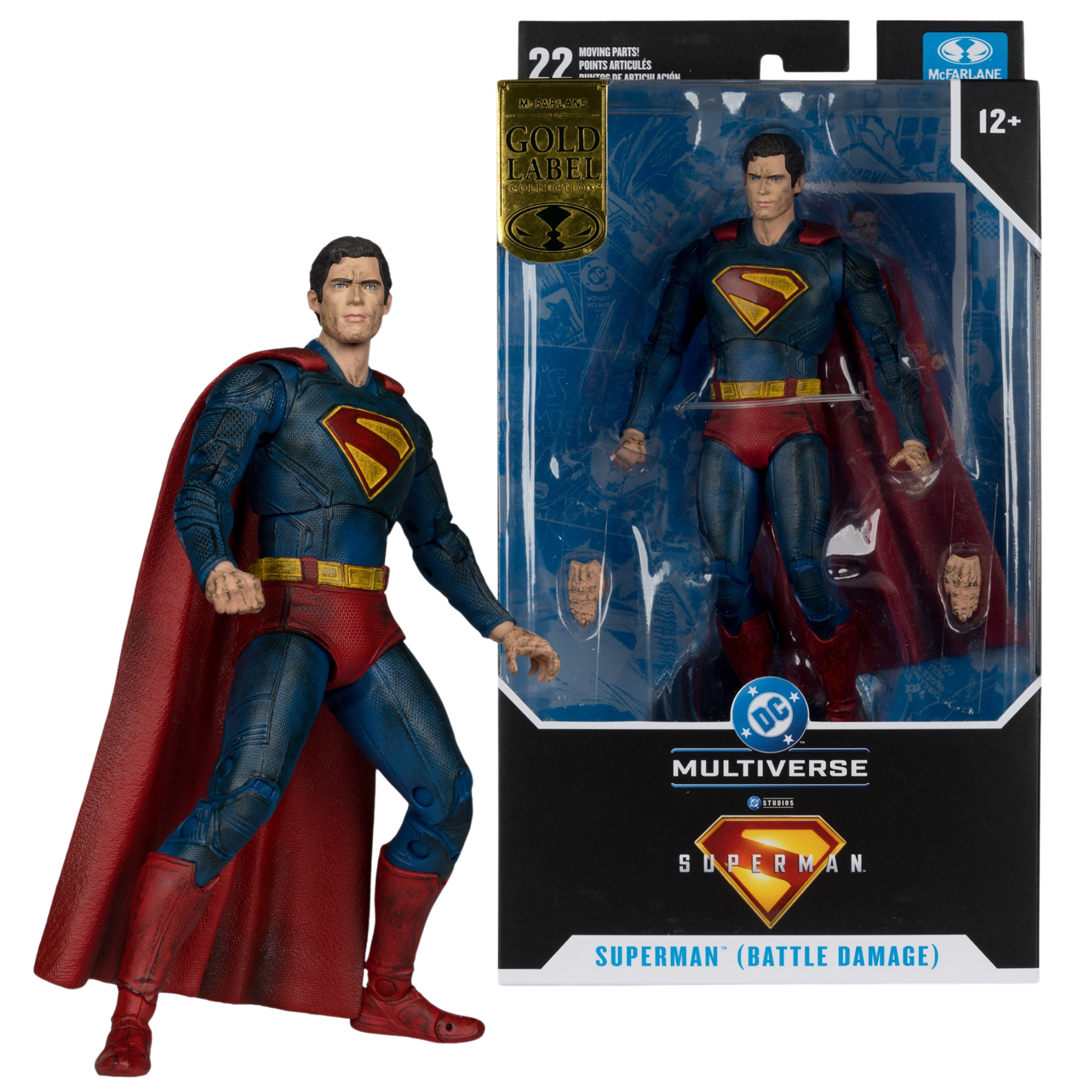 DC Multiverse Gold Label Superman Battle Damage Superman Movie (2025)、mySite、hgirdovlk